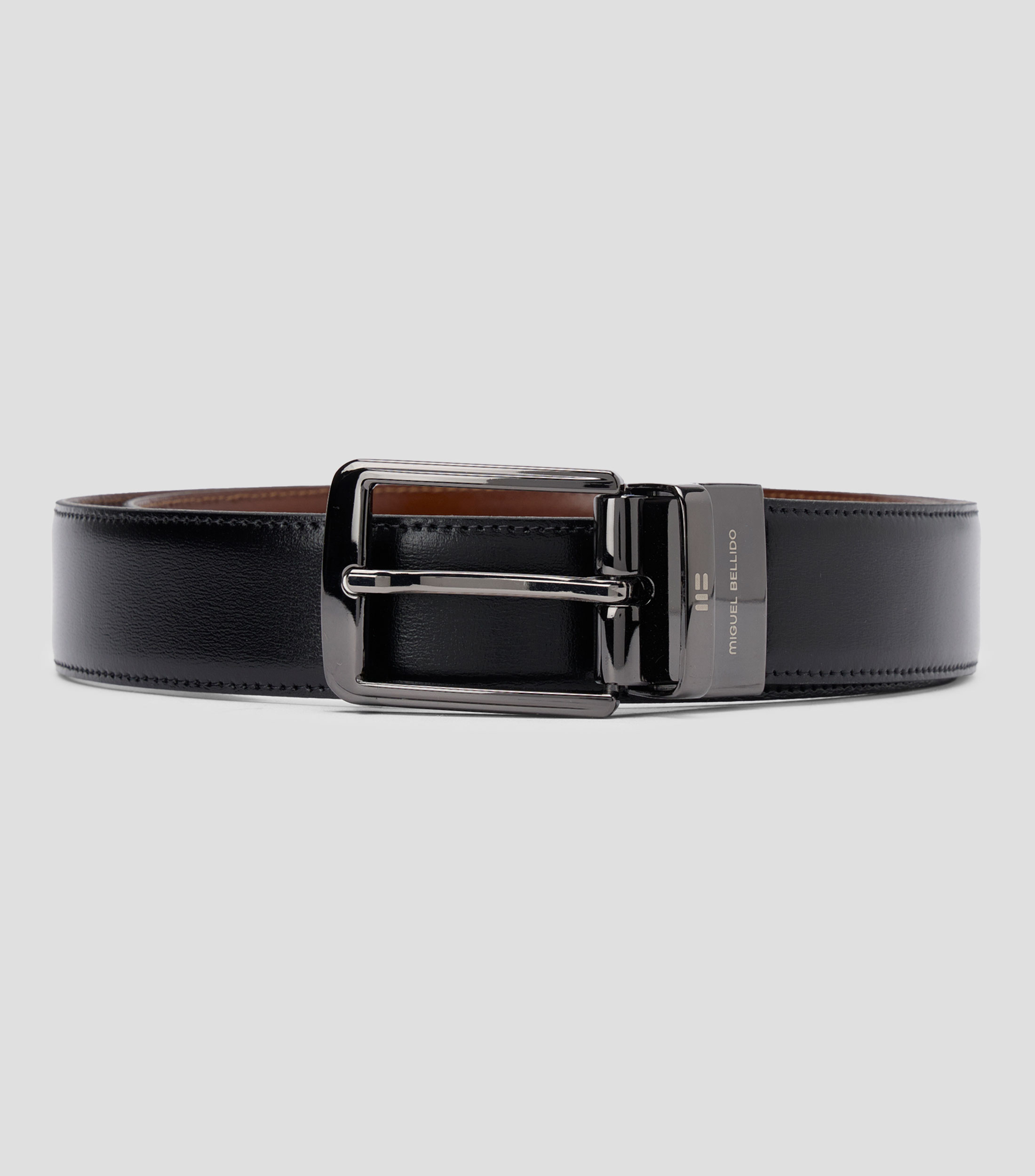 Cinturón Reversible en Piel de Vestir Hombre